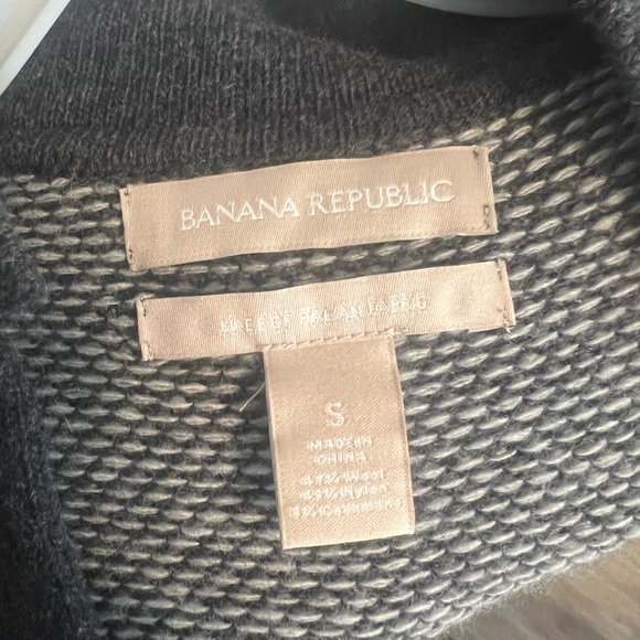 Banana Republic Gray Italian Wool Blend Tailored Cardigan/Blazer - Picture 2 of 4